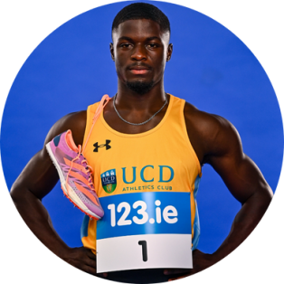 Israel Olatunde, Irish 100m Record Holder